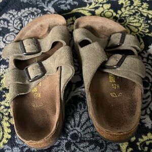 Birkenstock Suede Sandals with Buckles